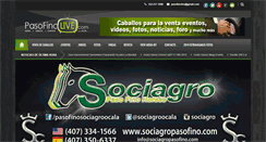 Desktop Screenshot of pasofinolive.com