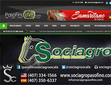 Tablet Screenshot of pasofinolive.com